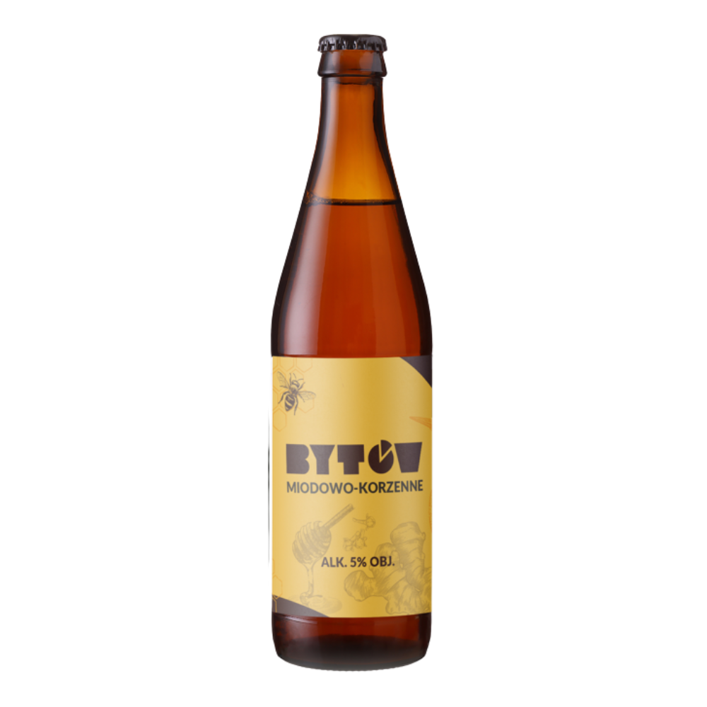 Piwo Bytów Miodowo-Korzenne 5% 500 ml