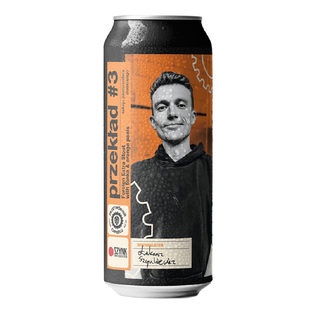 Piwo Przetwórnia Chmielu Przekład #3 - Foreign Extra Stout with tonka orange peels 7,5% 500 ml Puszka