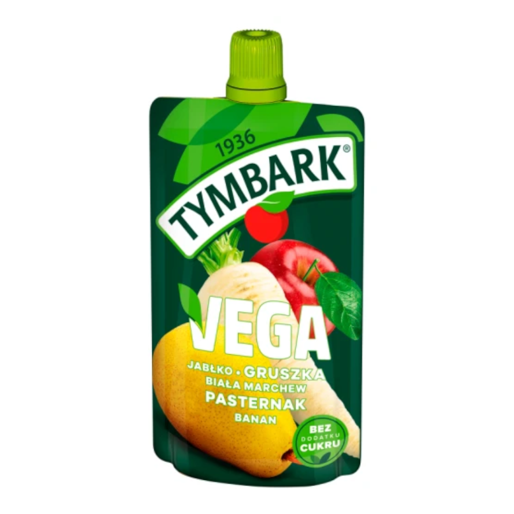 Mus  Tymbark Jabłko Gruszka Biała Marchew Pasternak Banan 100g