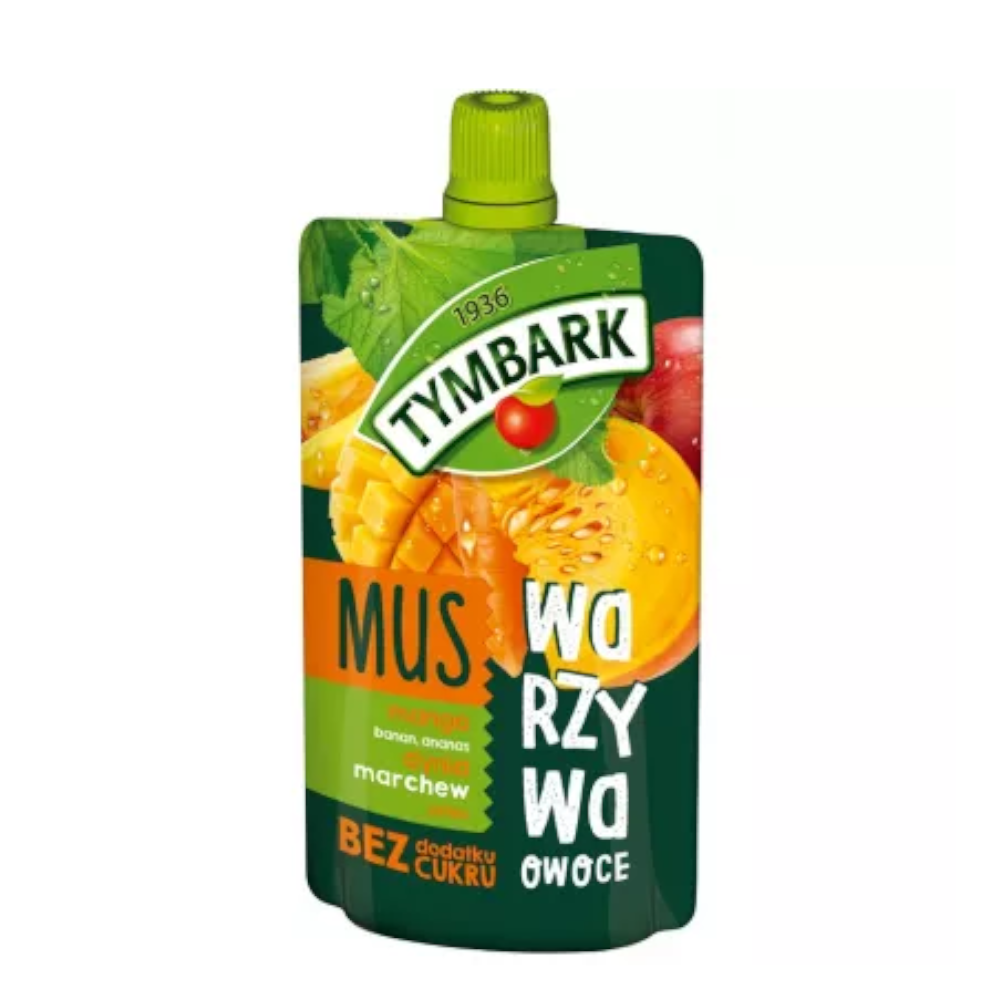Mus Tymbark Warzywa Owoce Mango Dynia Marchew 100g