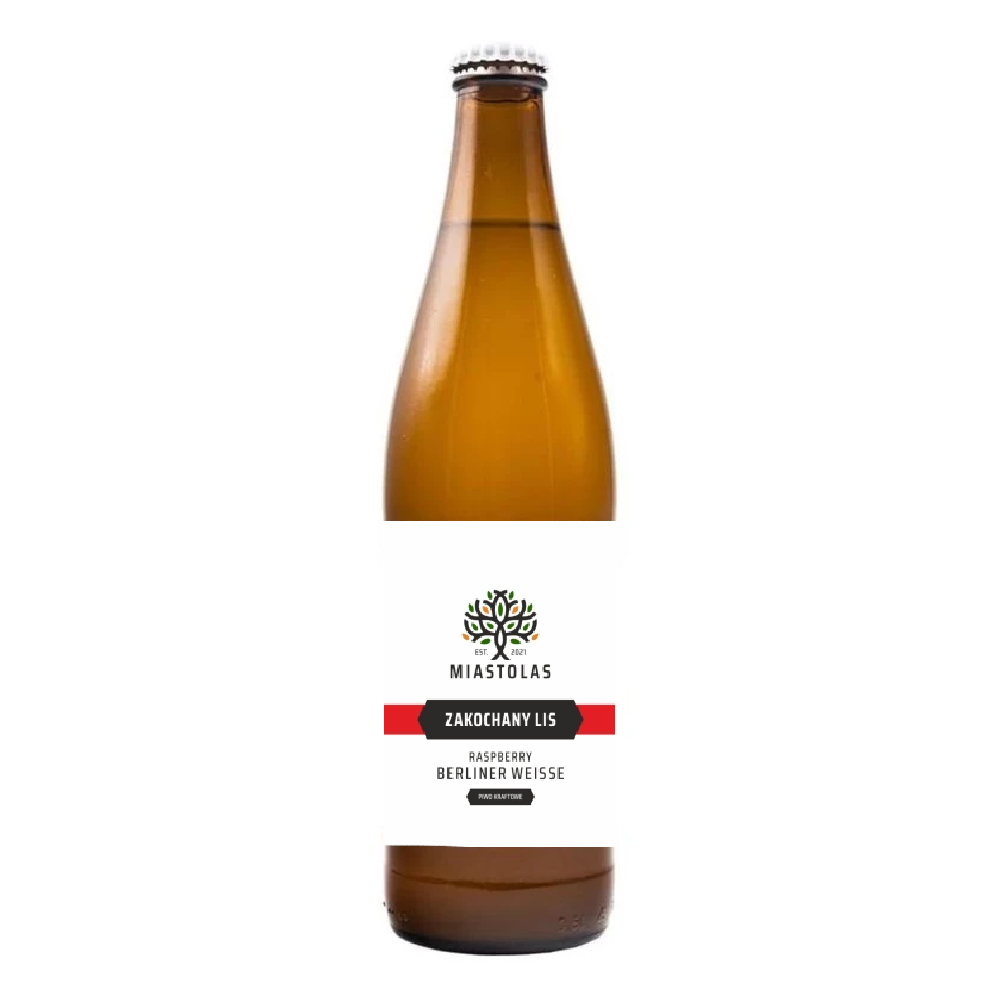 Piwo Miastolas Zakochany Lis - Raspberry Berliner Weisse 3,6% 500 ml