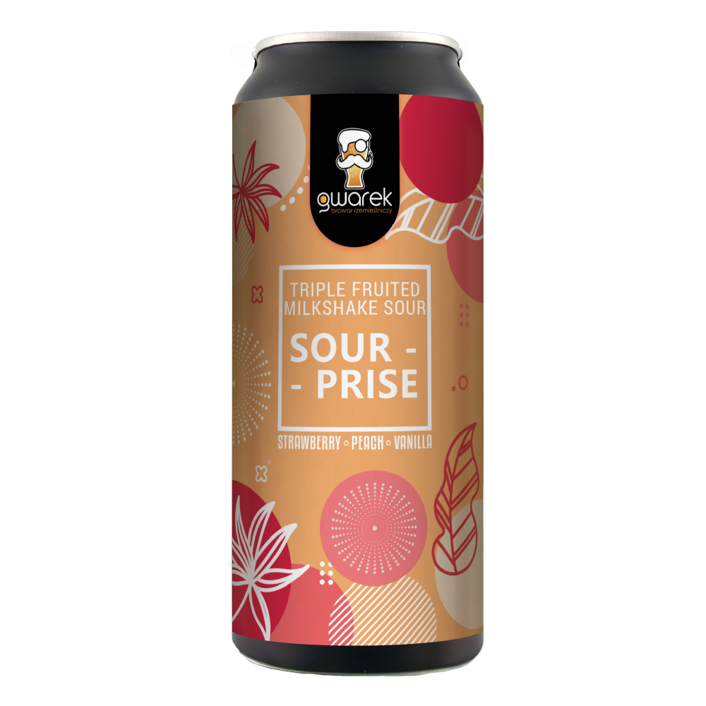 Piwo Gwarek Sour-Prise - Triple Fruited Milkshake Sour 5% 500 ml Puszka