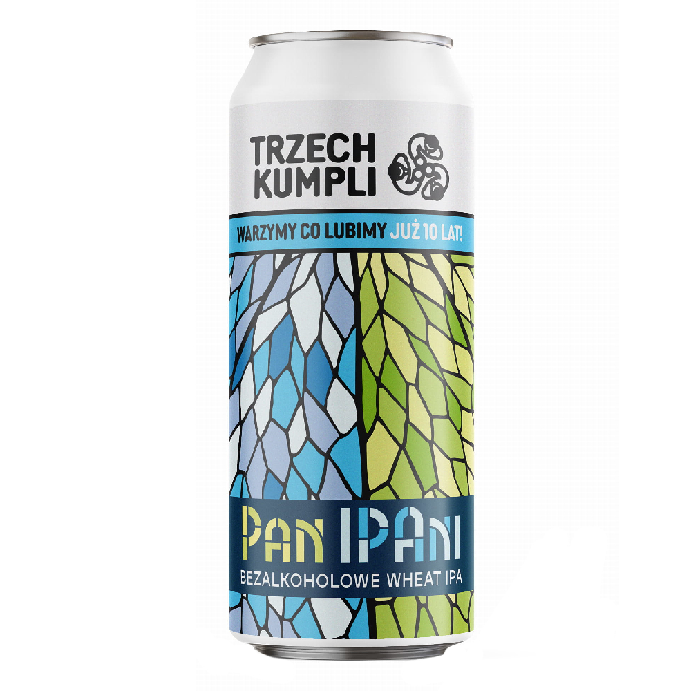 Piwo Trzech Kumpli Pan IPAni 0% 500 ml Puszka