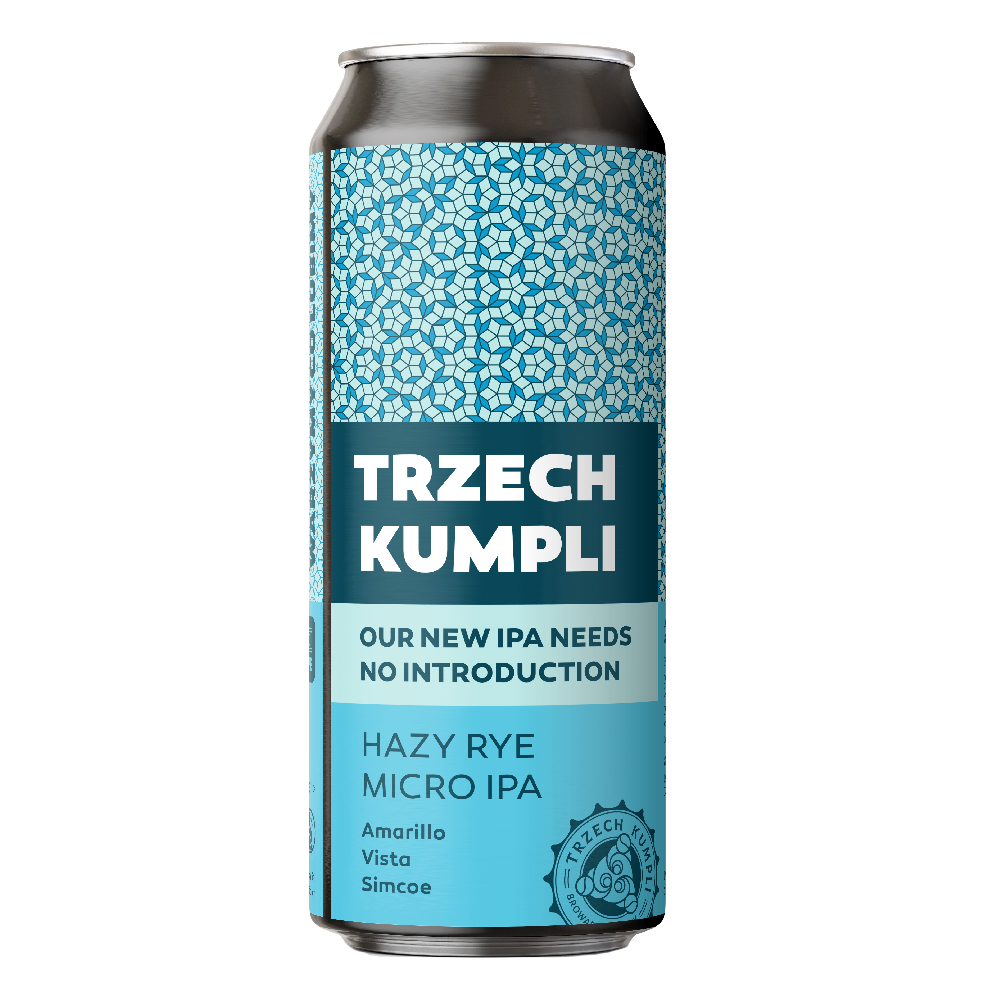 Piwo Trzech Kumpli Hazy Rye Micro IPA - Our New IPA 3,3% 500 ml Puszka