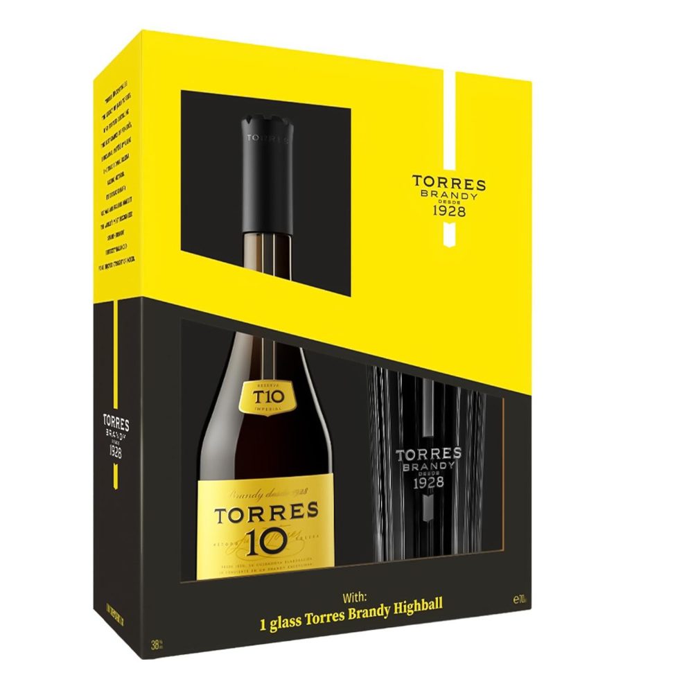 Brandy Torres 10YO Grand Reserva + szklanka 38% 700 ml kartonik