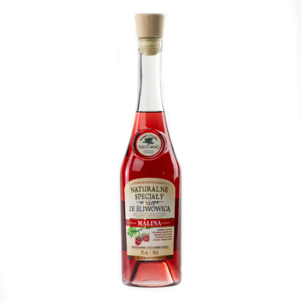 Likier Naturalne Specjały ze Śliwowicą Malina 30% 350 ml
