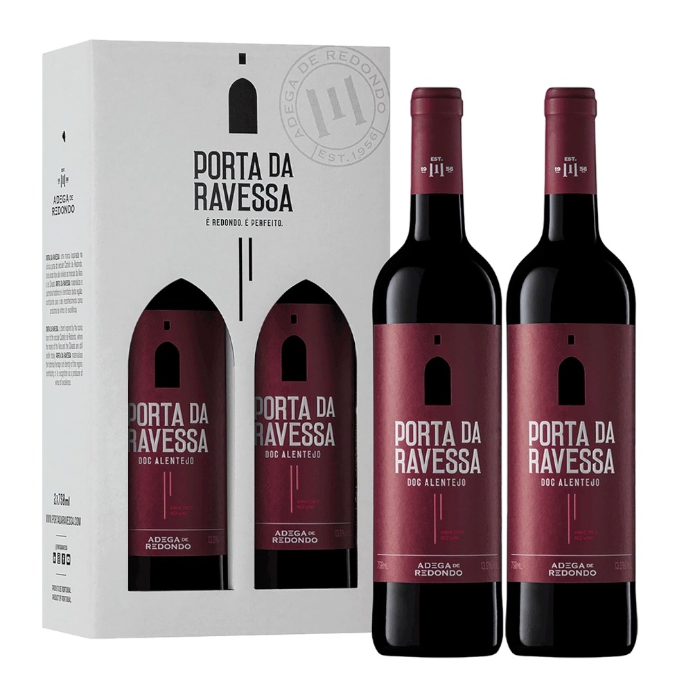 Wino Porta da Ravessa Doc Alentejo 13,8% 2 x 750 ml kartonik