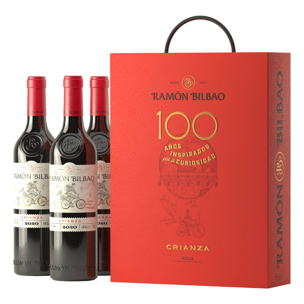 Wino Ramón Bilbao Crianza 14% 3 x 750 ml kartonik