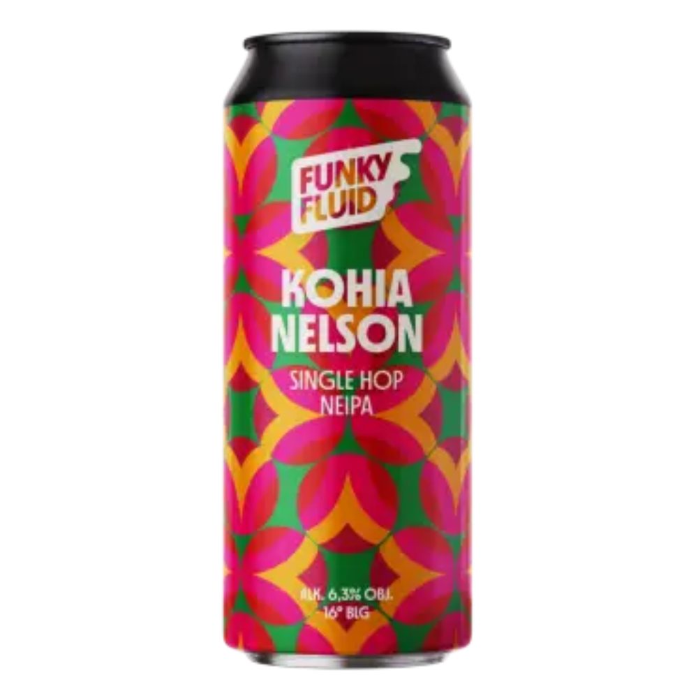Piwo Funky Fluid Kohia Nelson - Single Hop NEIPA 6,3% 500 ml Puszka