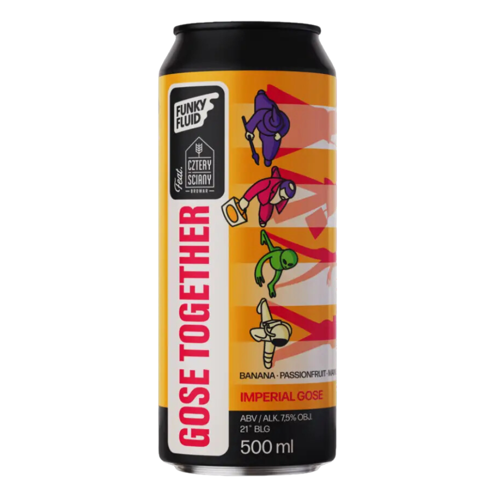 Piwo Funky Fluid/Cztery Ściany Gose Together - Imperial Gose 7,5% 500 ml Puszka