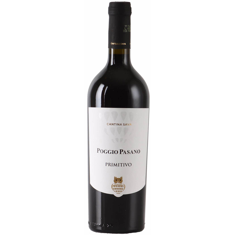 Wino Poggio Pasano Primitivo 2023 13,5% czerwone wytrawne 750 ml