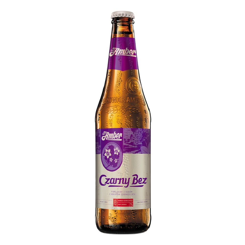 Piwo Amber Czarny Bez 5,5% 500 ml