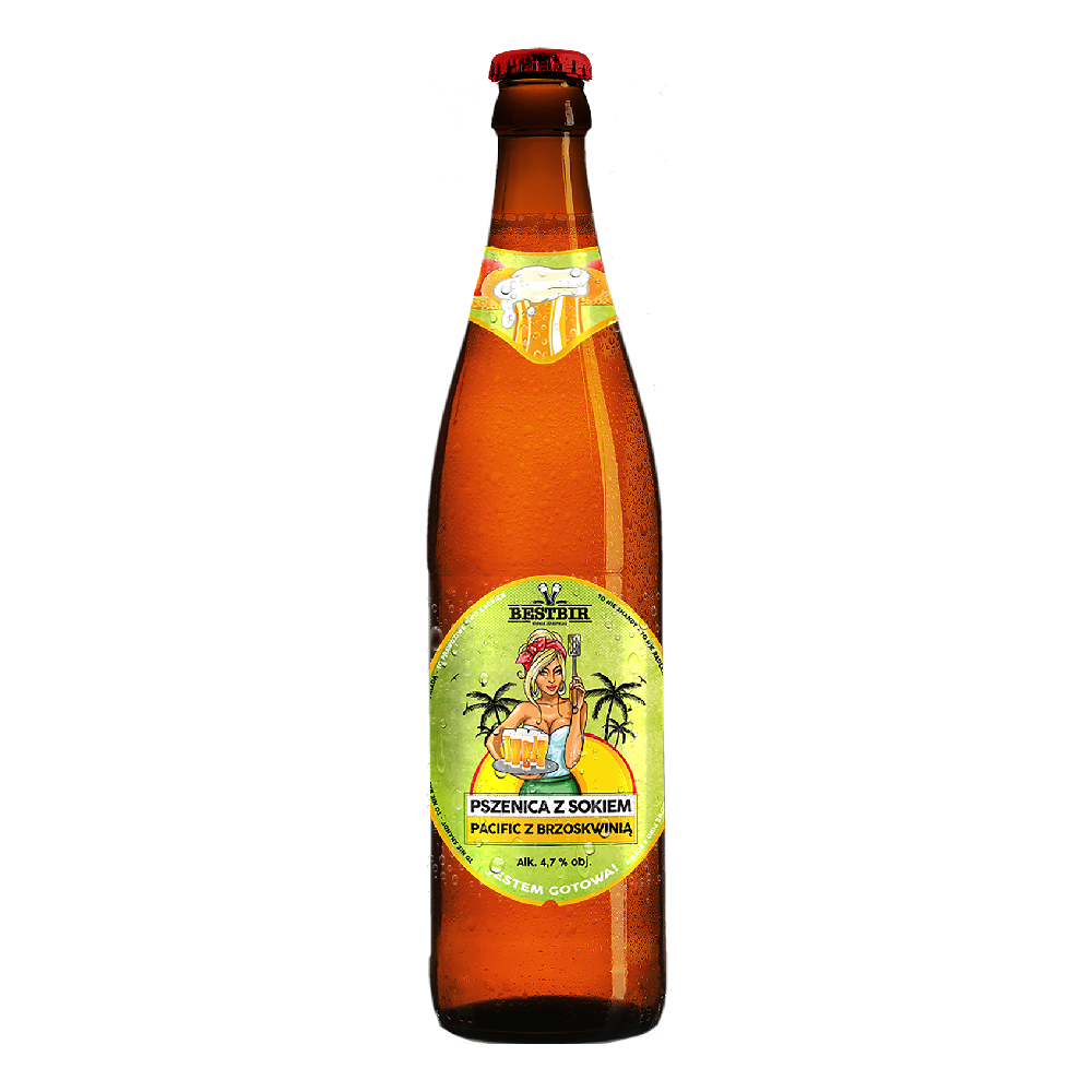 Piwo Bestbir Pacific brzoskwinia 4,7% 500 ml