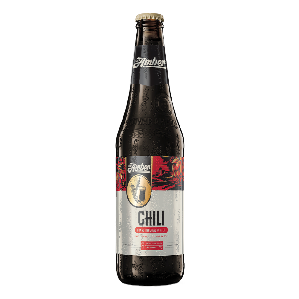 Piwo Amber Grand Chili Porter 8% 500 ml