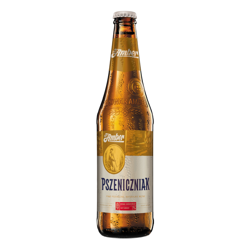 Piwo Amber Pszeniczniak 5,2% 500 ml