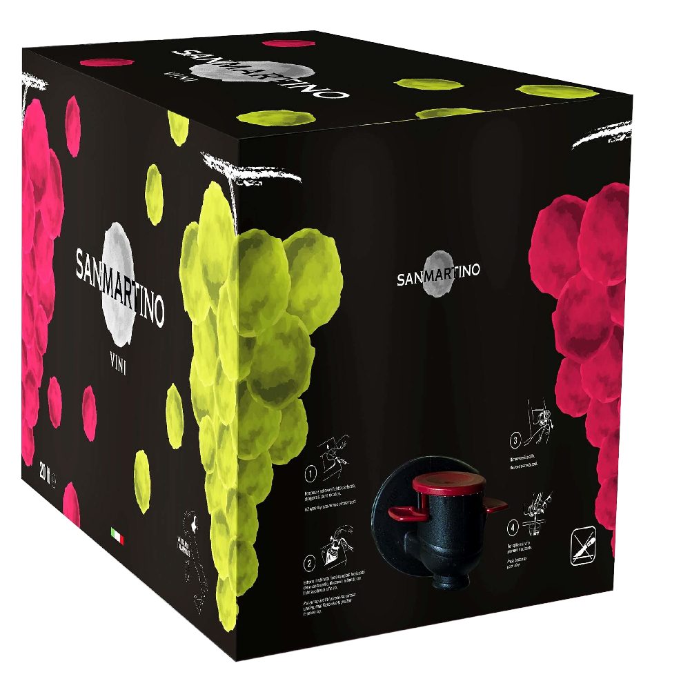 Wino San Martino Rosso BiB czerwone wytrawne 5000 ml