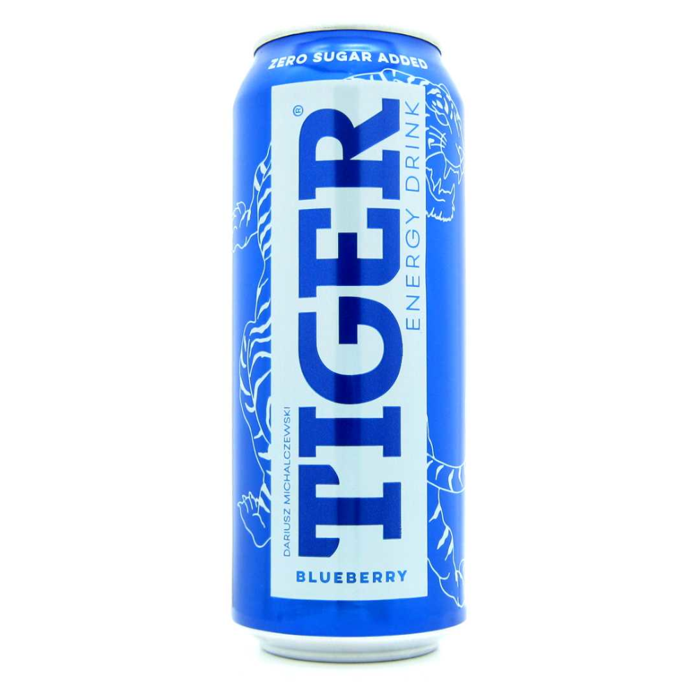 Energetyk Tiger Energy Drink Naked Line Blueberry 500 ml