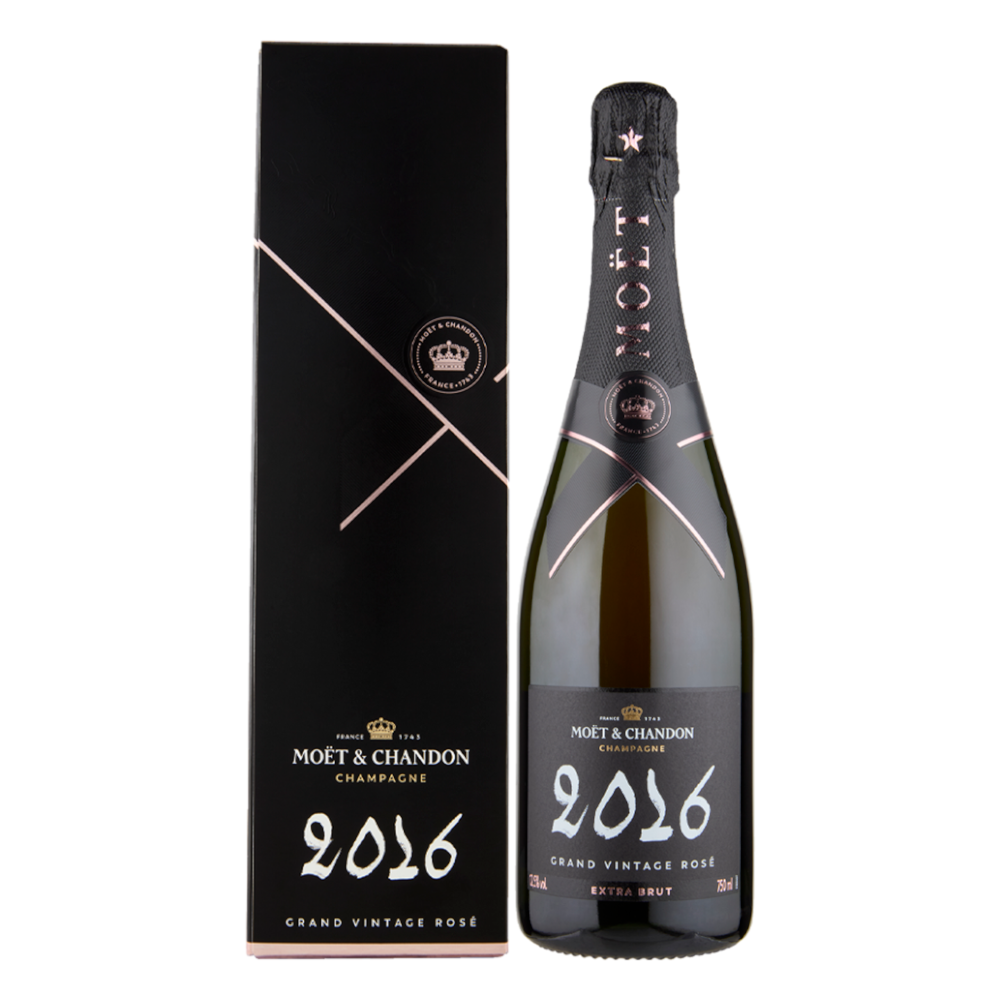 Szampan Moet & Chandon Grand Vintage Rose 12% różowe wytrawne 750 ml karton