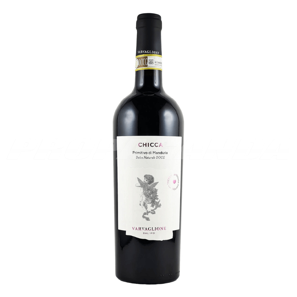 Wino Varvaglione Chicca Primitivo di Manduria Dolce Naturale 15% czerwone słodkie 750 ml