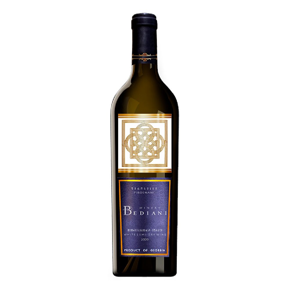 Wino Bediani Pirosmani 11,5% białe półwytrawne 750 ml