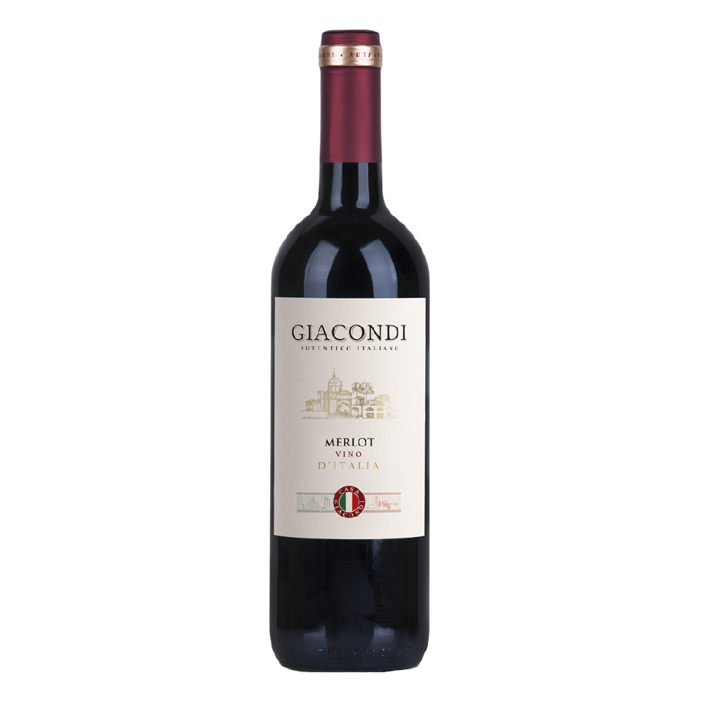 Wino Giacondi Merlot 12,5% czerwone wytrawne 750 ml