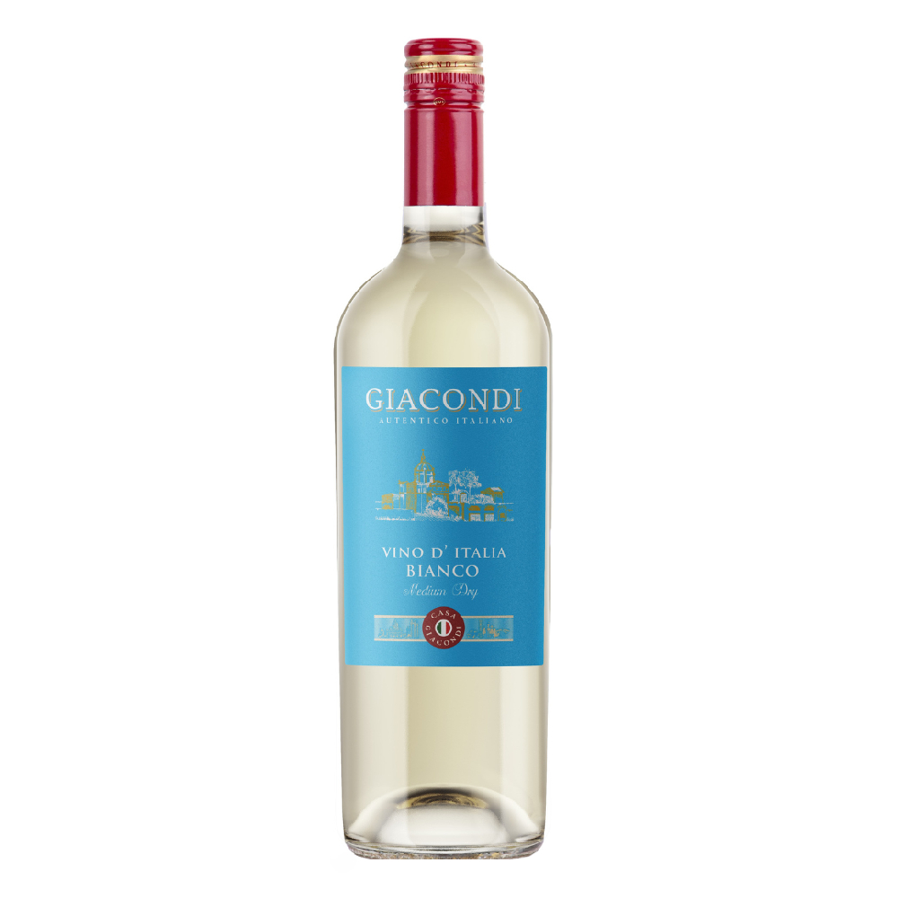 Wino Giacondi Bianco 11,5% białe półwytrawne 750 ml