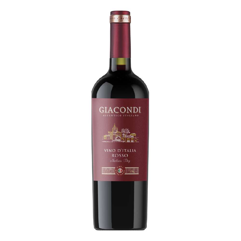 Wino Giacondi Rosso czerwone półwytrawne 750 ml