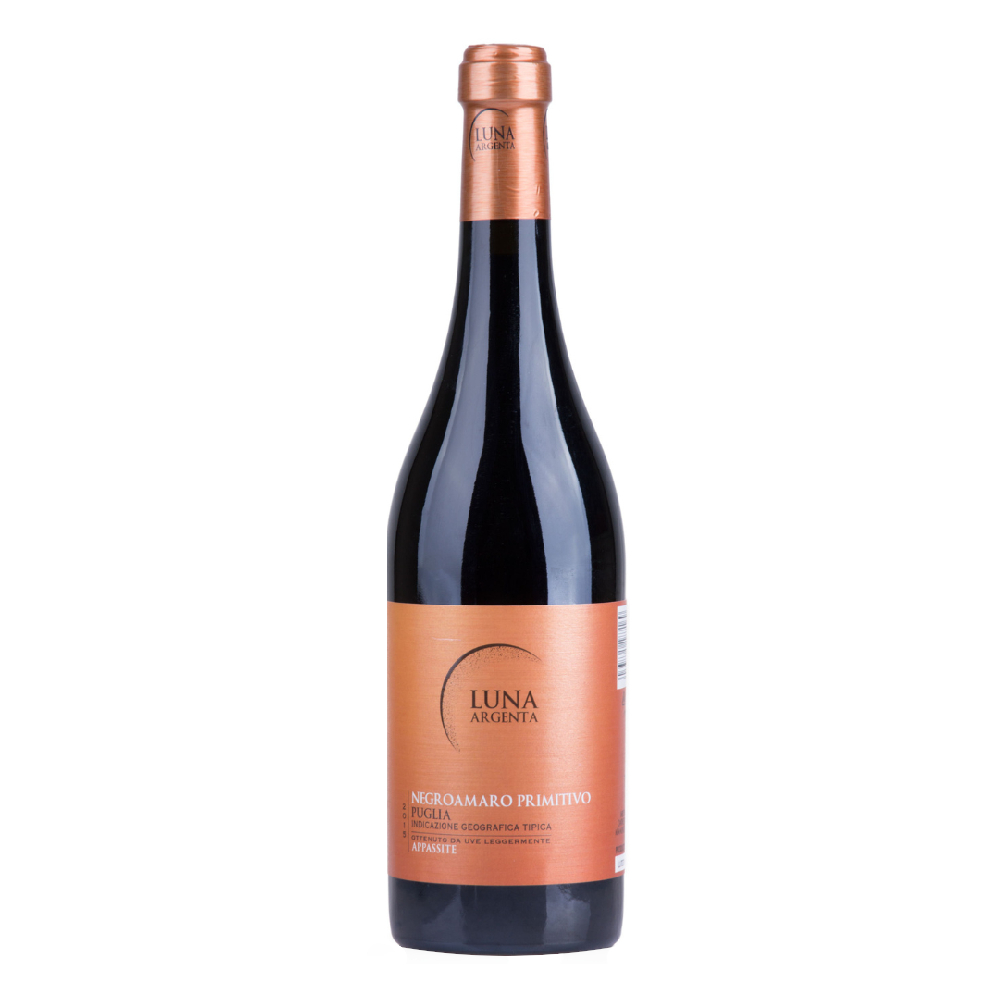 Wino Luna Argenta Negroamaro Primitivo 14% czerwone wytrawne 750 ml