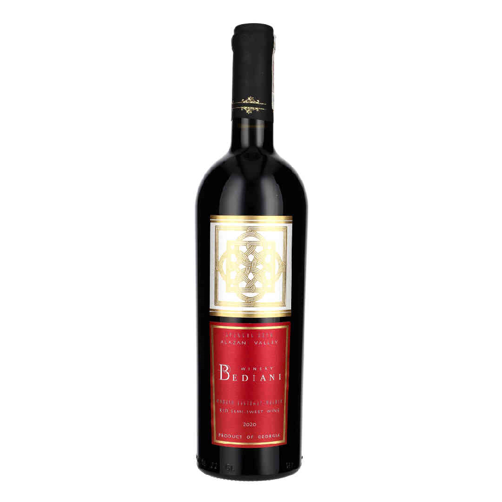 Wino Bediani Alazani Valley 11,5% czerwone półsłodkie 750 ml