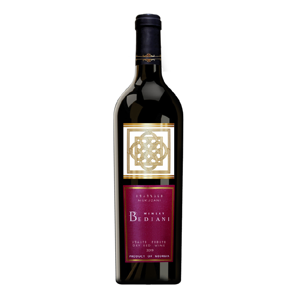 Wino Bediani Mukazani 12% czerwone półwytrawne 750 ml