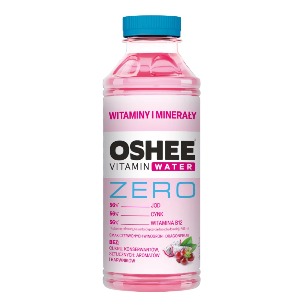 Napój Oshee Zero Vitamin Water Witaminy i Minerały 555 ml