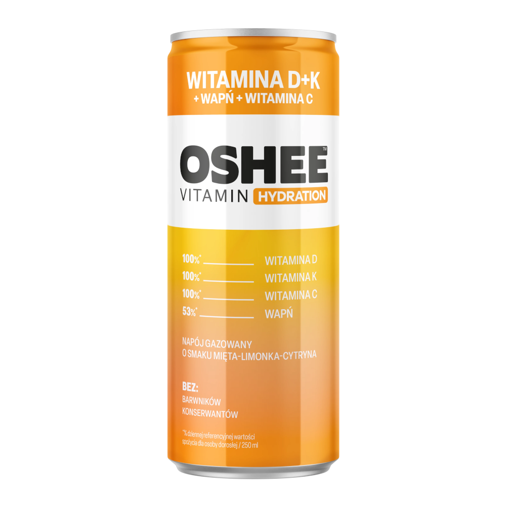 Napój Oshee Vitamin Hydration Witamina D + K 250 ml
