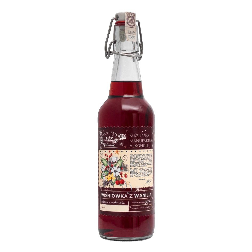 Nalewka Mazurska Manufaktura Wiśnia z Wanilią 30% 500 ml