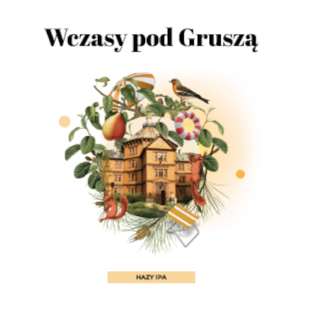 Piwo Browar Moczybroda Wczasy pod Gruszą Hazy IPA 5,5% 500 ml puszka