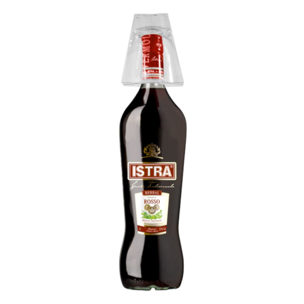 Wino Istra + szklanka 15% czerwone słodkie 1000 ml