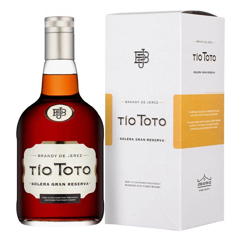 Brandy Tio Toto de Jerez Solera Gran Reserva 38% 700 ml kartonik