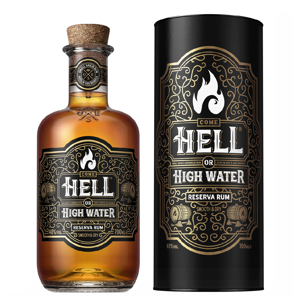 Rum Hell or High Water Reserva 40% 700 ml tuba