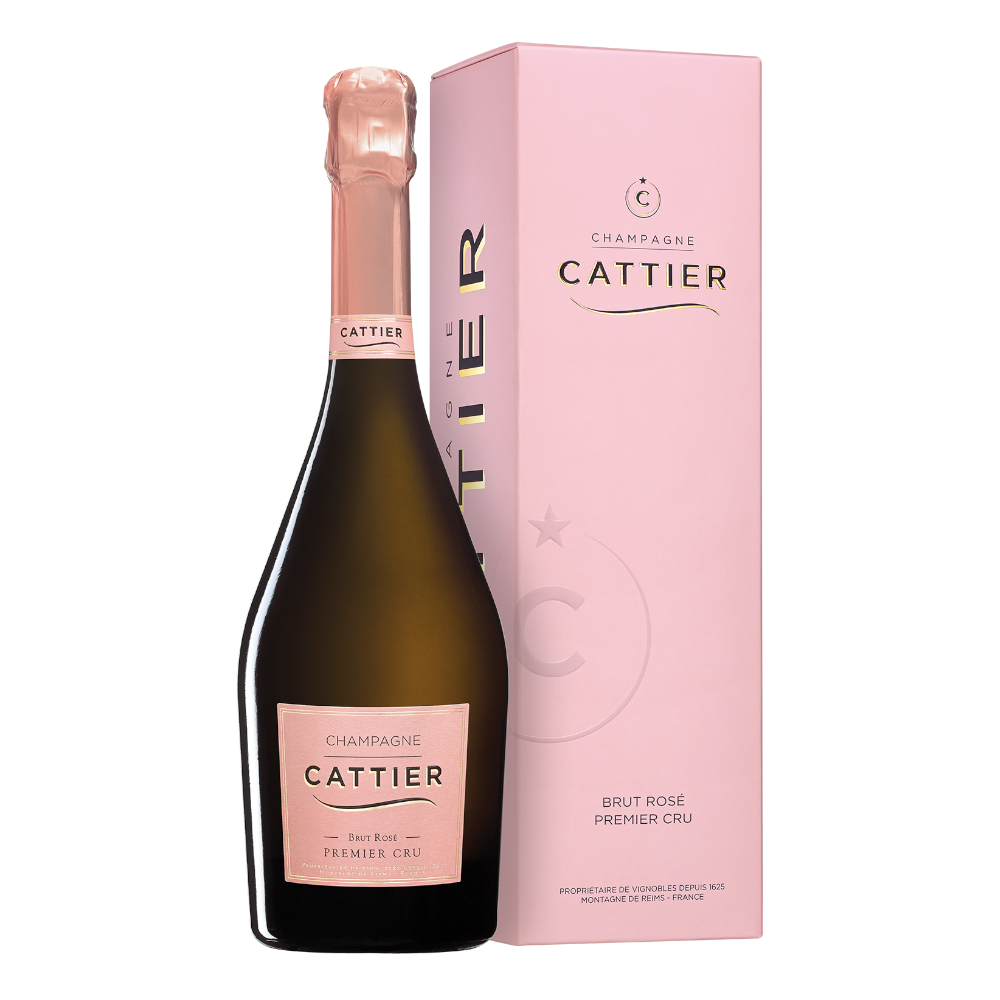 Wino Cattier Brut Rose PREMIER Cru 12,5% różowe wytrawne 750 ml kartonik