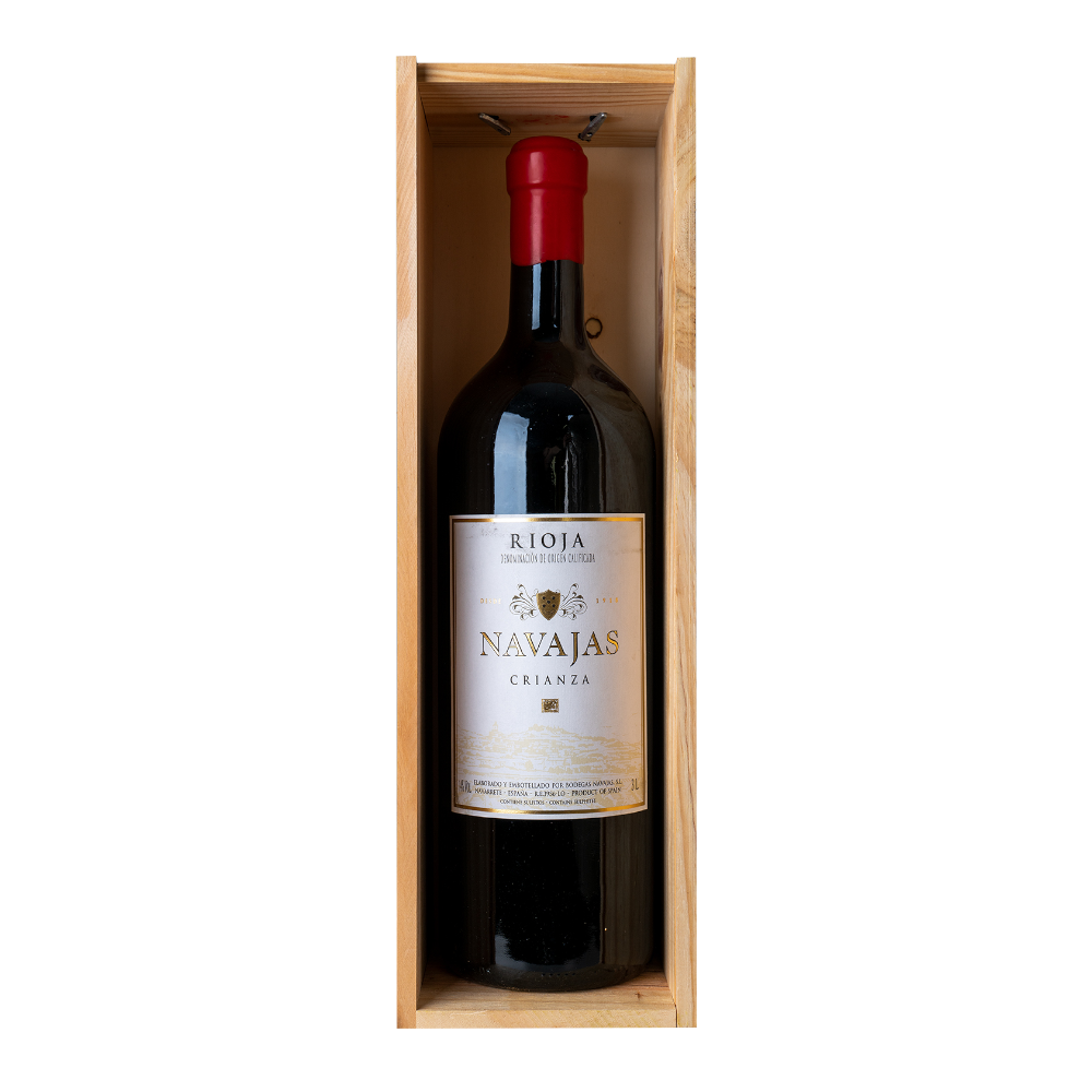 Wino Navajas Crianza 2019 13,5% czerwone wytrawne 3000 ml + skrzynka
