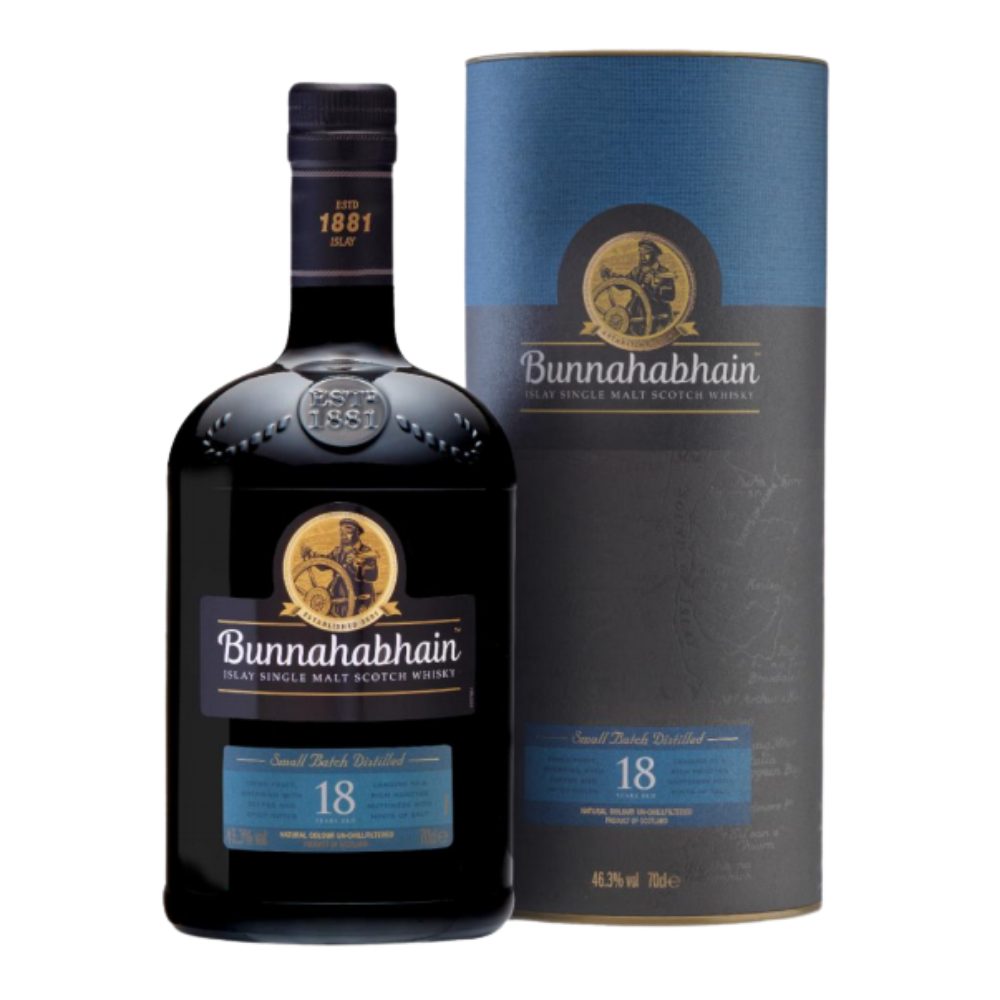 Whisky Bunnahabhain 18YO Islay Single Malt 46,3% 700 ml Tuba