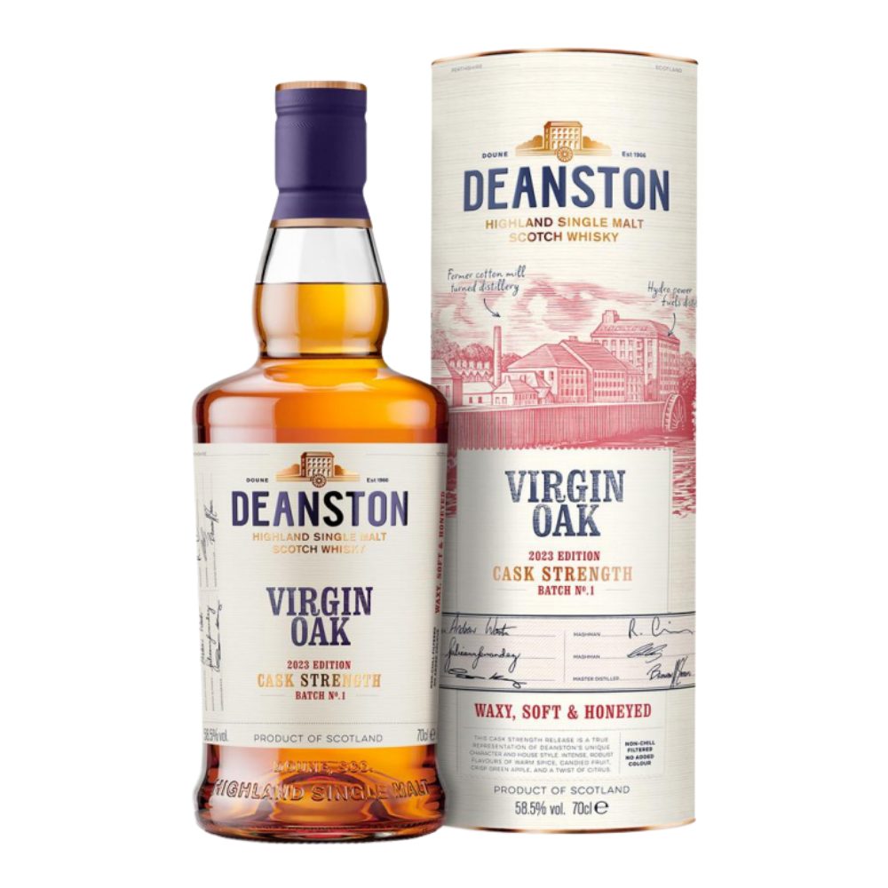 Whisky Deanston Virgin Oak Cask Strength 58,5% 700 ml Tuba