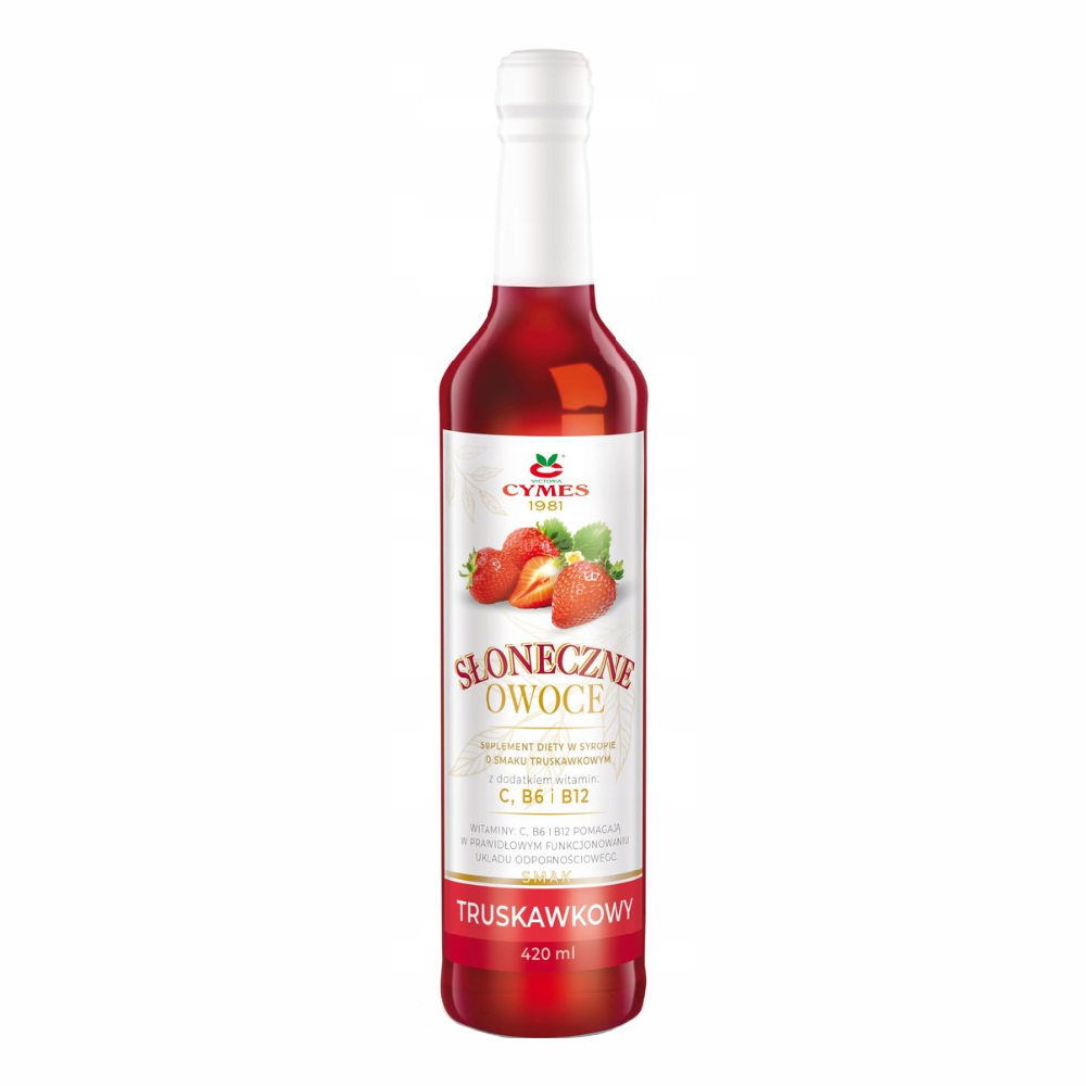 Syrop Cymescymes Słoneczne Owoce Truskawka 420 ml