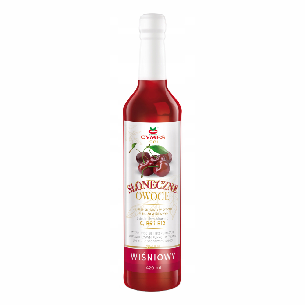 Syrop Victoria Cymes Słoneczne Owoce Wiśnia 420 ml