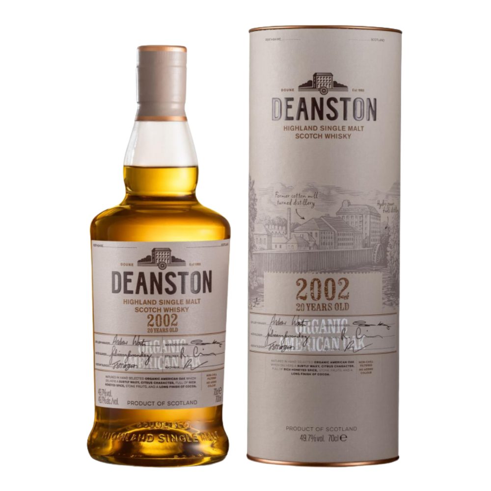 Whisky Deanston 20YO Organic American Oak 49,7% 700 ml Tuba