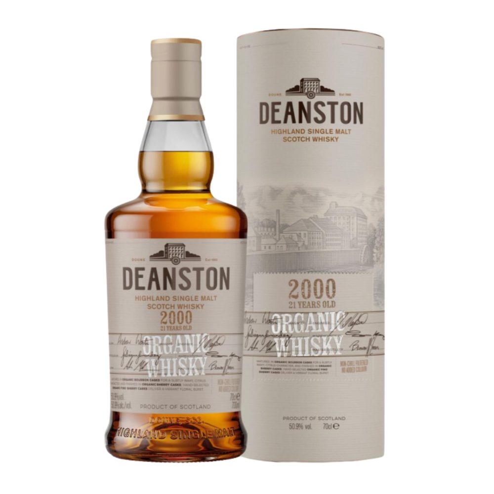 Whisky Deanston 2000 Organic Fino Finish Cask Strength 50,9% 700 ml Tuba