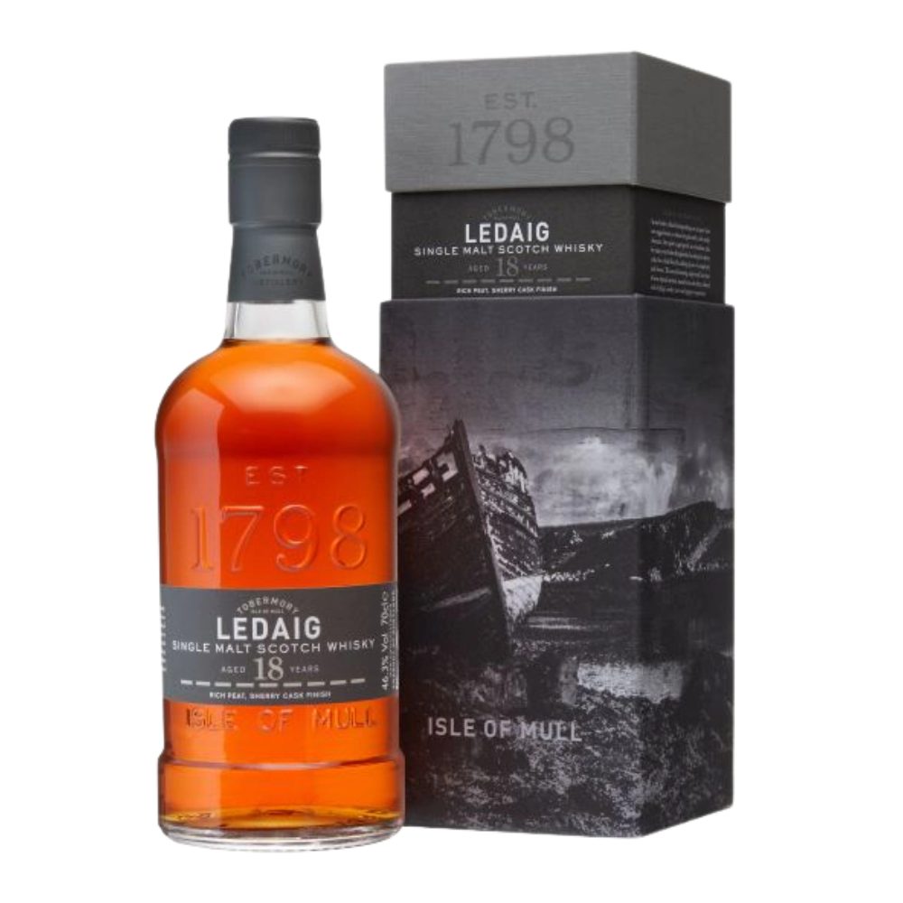 Whisky Ledaig 18YO Island Mull Single Malt 46,3% 700 ml kartonik