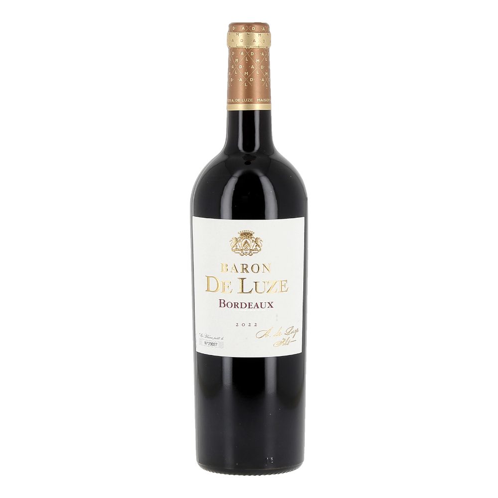 Wino Baron De Luze Bordeaux Cabernet Sauvignon - Merlot 2022 13,5% czerwone wytrawne 750 ml