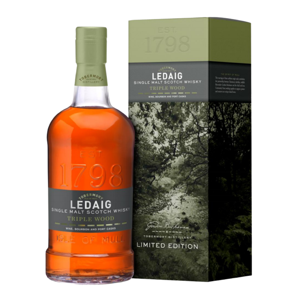 Whisky Ledaig Triple Wood 53,8% 700 ml