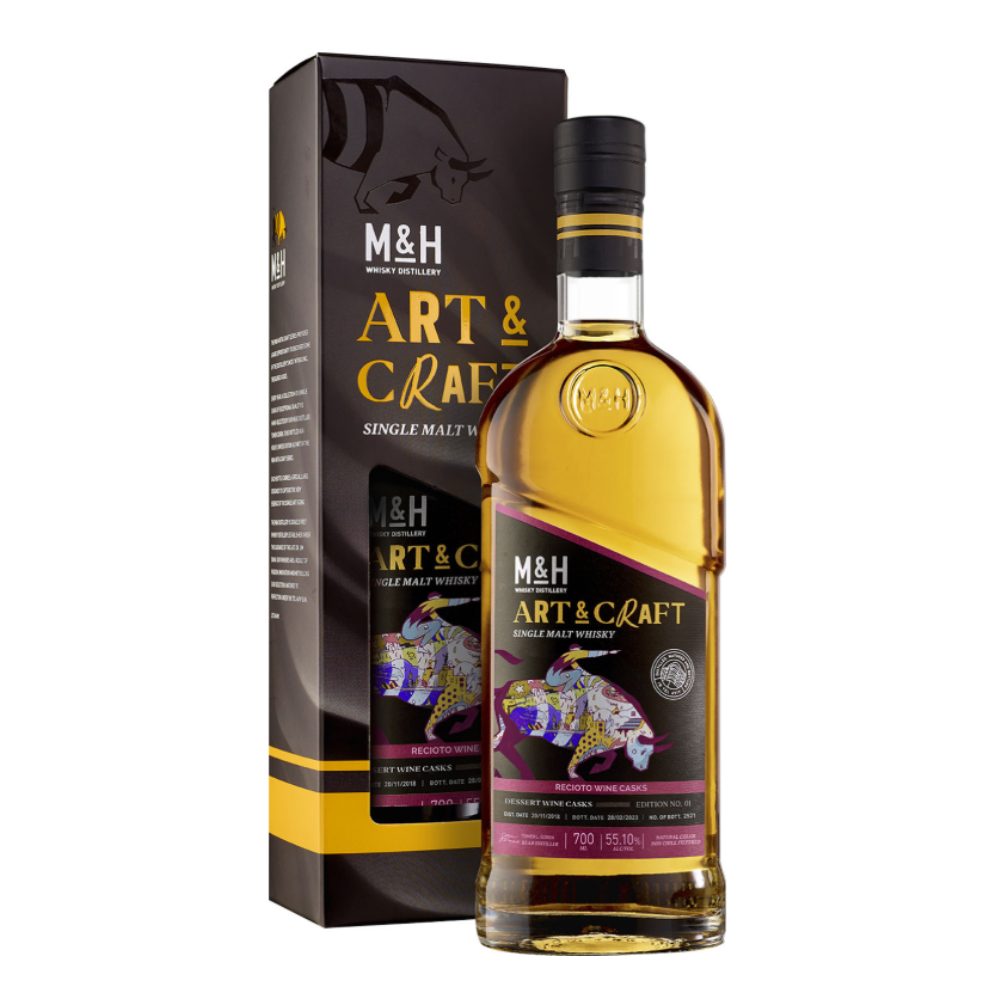 Whisky M&H Art & Craft Recioto 55,1% 700 ml