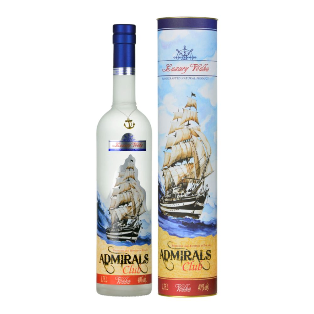 Wódka Admirals Club Wódka 40% 1750 ml Tuba